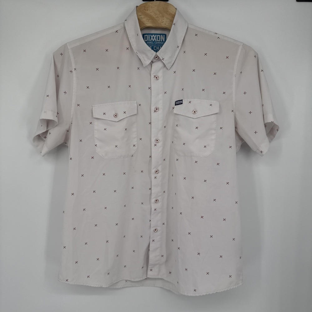 Dixxon Shirt Mens 2X White The Chad Limited Edition Button Up Casual Preppy